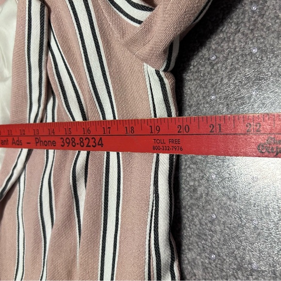 Free People Oversized Striped Blazer Small - Picture 6 of 8